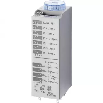 Finder 85.04.0.125.0000 többfunkciós időrelé, 125V AC/DC, 0,05s-360000s, 4 váltó