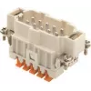 ILME CSHM10 dugaszbetét 10P+PE ezüst SQUICH 16A 500V 57.27 méret