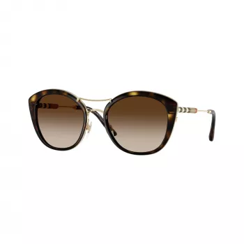 Burberry BE4251Q300213 női macskaszem napszemüveg, sötét havanna foglalat, barna színátmenetes lencse, 53mm