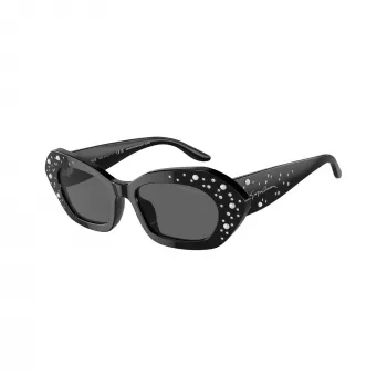 Giorgio Armani női AR8213BU5001B téglalap alakú fekete napszemüveg