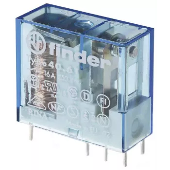 Finder 40.61.9.024.1300 miniatűr PCB relé 24V DC 16A 1NO