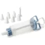 IBILI 104629 habzsák-készlet süteményekhez, 18 cm, 6 rozsdamentes acél cső, fehér