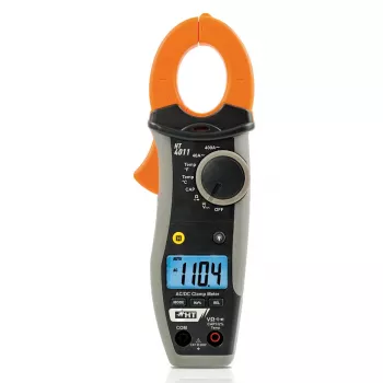 HT Instruments HT4011 digitális lakatfogó CAT III 600V, 4000 counts, AC/DC feszültség, ellenállás, kapacitás, frekvencia, dióda- és folytonosságteszt, szorító nyílás 30mm 1009820