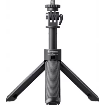 Insta360 Mini 2-in-1 állvány szelfibot akciókamerákhoz, 1/4 inch csavar, alumíniumötvözet, fekete CINSAAVB