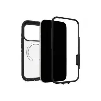OtterBox Defender Series XT Clear Camera Control tok Apple iPhone 17 Pro-hoz – átlátszó/fekete 77-98518
