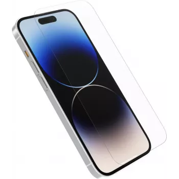 OtterBox Trusted Glass kijelzővédő fólia Apple iPhone 14 Pro Max-hoz – edzett üveg, tiszta, 9H keménység, antimikrobiális, oleofób, egyszerű felhelyezés Screen Machine-nel 77-88923