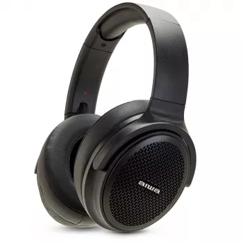 AIWA HST-250BT/BK vezeték nélküli fülbevalós fejhallgató HyperBass-szal, Bluetooth 5.0, IPX4, fekete