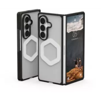 UAG Urban Armor Gear Mouve tok mágneses modullal Samsung Galaxy Z Fold8 Ultra-hoz – Ice (átlátszó)/fekete 214560114343