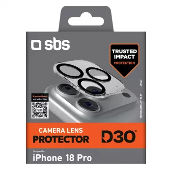 SBS D3O kamerlencse-védő Apple iPhone 18 Pro készülékhez