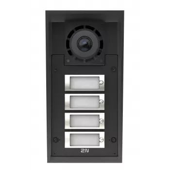 2N IP Force 2.0 IP videós kaputelefon 4 hívógombbal, IP69K, HD kamera 9151304C