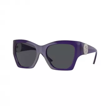 Versace VE4452-541987 női napszemüveg, fekete macskaszem keret, szürke lencsék, 55/19/135 mm