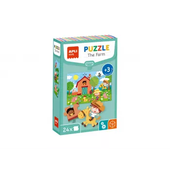 AGIPA tanuló puzzle A tanya, 24 darab, kartondoboz, 152 mm hosszú 18746