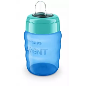 Philips AVENT Easy Sip tanuló pohár, 9M+, 260 ml, szilikon kifolyó, kék