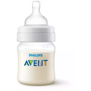 Philips AVENT kólikaellenes bébiüveg 125 ml újszülött cumival, 0m+