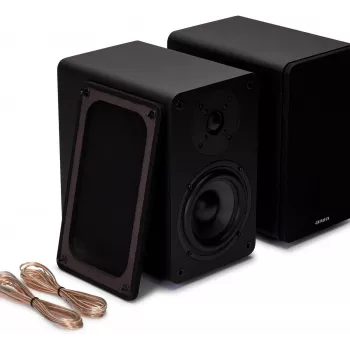 AIWA Hi-Fi 2.0 aktív polc hangszóró 2x70W RMS, fekete