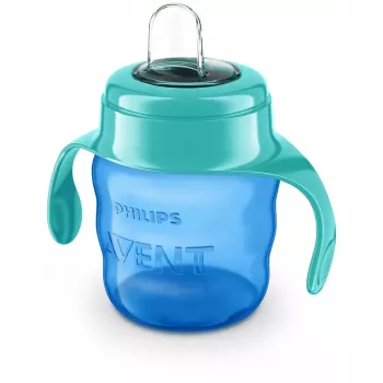 Philips AVENT Easy Sip tanuló pohár fogantyúkkal, 6M+, 200ml, szilikon kifolyó, zöld