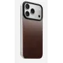 NOMAD Magnetic Leather Back iPhone 17 Pro MagSafe-kompatibilis Horween bőr Rustic Brown