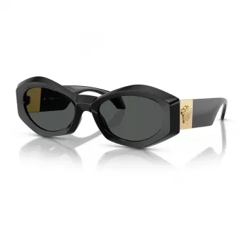 Versace VE4466UGB187 férfi napszemüveg fekete keret sötétszürke lencsék 54-19-140