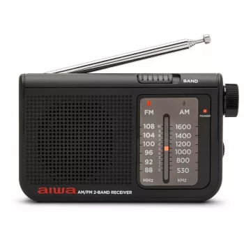 AIWA RS-55/BK hordozható analóg AM/FM zsebrádió, fekete