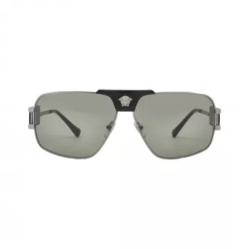 Versace VE2251-1001-2 férfi pilóta napszemüveg fekete keret szürke lencse 63mm