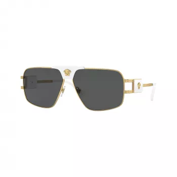 Versace VE2251-147187 férfi pilóta napszemüveg, gunmetal keret, szürke lencse, 63/12/145 mm