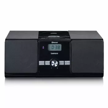 Lenco MC-030BK mikro zenei rendszer Bluetooth, CD, URH rádió, USB, AUX, fekete