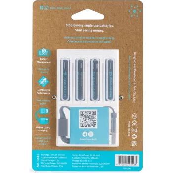 Pale Blue PB-AAA-C USB-C újratölthető lítium-ion AAA elem
