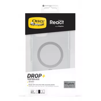 OtterBox React MagSafe tok Apple iPhone 16 Plus készülékhez - átlátszó