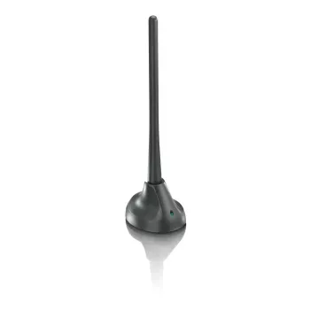 PHILIPS SDV5100/12 szobai TV-antenna 18 dB erősítéssel, UHF/VHF/FM, fekete