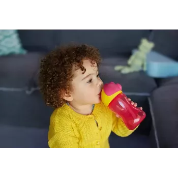 Philips Avent szívószálas pohár rugalmas szívószállal, 300 ml, 12m+, rózsaszín
