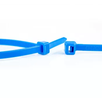 WKK Blue Cable Ties 100 x 2.5 mm, 100 Pieces, Polyamide 6.6 11032671