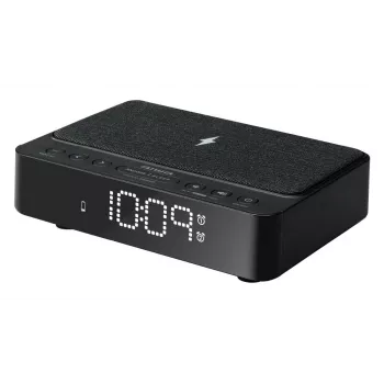 AIWA CR-30/BK digitális ébresztőóra LED-kijelzővel, FM/PLL rádió, fekete