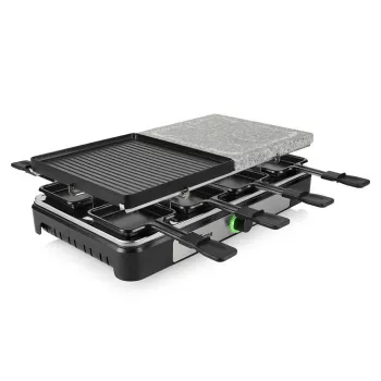 Tristar RA-2747 raclette tapadásmentes bevonattal, jelzőlámpával, grillfunkcióval, fekete, kő