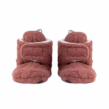 Lodger Slipper Folklore fleece bébi cipő, 12-18 hónap, Rosewood
