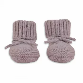 Lodger Slipper merinó gyapjú bébi cipő, Rosé, 6-12 hónap