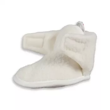 Lodger Slipper Teddy bébi papucs Cloud Dancer 6-12m