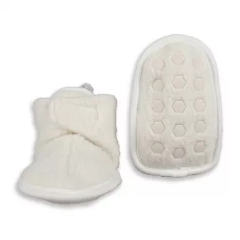 Lodger Slipper Teddy bébi papucs Cloud Dancer 6-12m