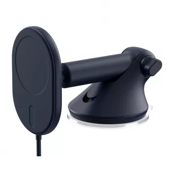 iOttie Velox mágneses vezeték nélküli töltő műszerfal- és szélvédőtartó - 7,5W Qi gyorstöltés, MagSafe kompatibilis, fekete
