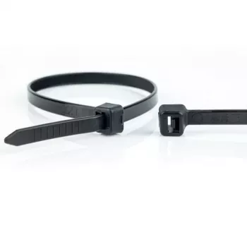 WKK UV-Stabilized Black Plastic Cable Ties 530 x 9 mm, 100 Pack 110299071