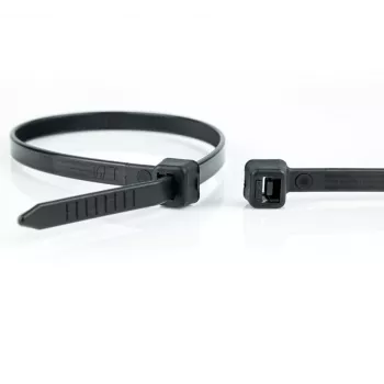 WKK 120196071 Cable Tie 300 mm x 4.8 mm Black Heat Stabilized UV Stabilized Oil and Solvent Resistant