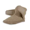 Lodger Teddy bébi papucs, bézs, 12-18 hónap, csúszásgátló talp, puha fleece