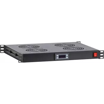 DS-IT 19 inch ventilátoregység 4 ventilátorral és termosztáttal (DS-FT1U4TM)