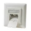 DSIT DC-Wall-In-STP6-I süllyesztett Cat. 6 árnyékolt dupla RJ45 aljzat, elefántcsont