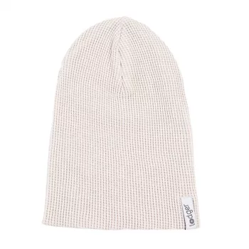 Lodger Beanie Ciumbelle bébi sapka, Cloud Dancer, 6–12 hónap