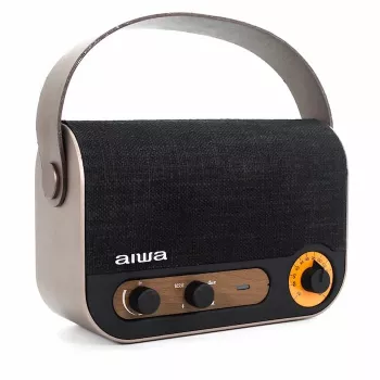 AIWA RBTU-600 hordozható Bluetooth rádió FM, USB, AUX-in, MicroSD, újratölthető akkumulátor