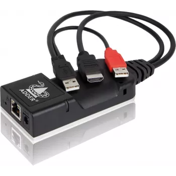 ADDER ALIF101T-HDMI KVM over IP Transmitter - HDMI, USB, Audio, Cat5e/Cat6/Cat7, 2560x1600@60Hz, Black Aluminium