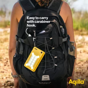 Aqiila Powerbird BS10 napelemes powerbank 10000 mAh fekete és narancssárga