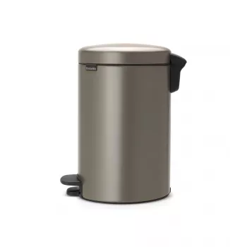 Brabantia NewIcon 12L lábbal működtetett szemetes, Platinum