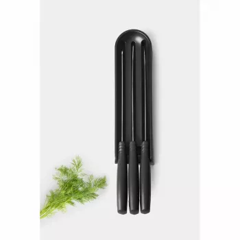 Brabantia Tasty+ fiókba való késtároló készlet, sötétszürke, 3 kés