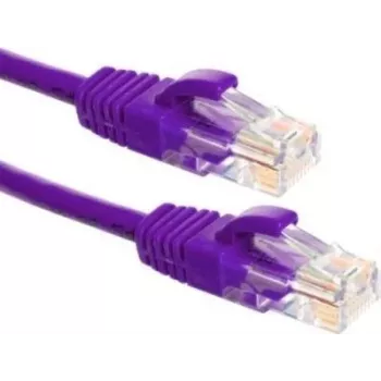DSIT CAT6a U/UTP Ethernet patch kábel 10m lila | 100% réz DC-U6A8-100
